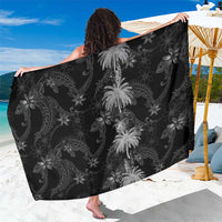 Hawaiian Honu And Surfboards Sarong Silver Style LT05 One Size 44 x 66 inches Silver - Polynesian Pride