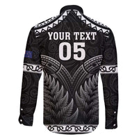 Custom New Zealand Maori Tiki Rugby Family Matching Off The Shoulder Long Sleeve Dress and Hawaiian Shirt Go Aotearoa Maori Pattern