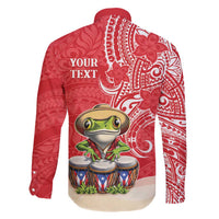 Personalized Puerto Rico Family Matching Puletasi and Hawaiian Shirt Coqui Frog With Polynesian Pattern - Polynesian Pride