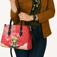 Puerto Rico Leather Bag Coqui Frog With Polynesian Pattern LT05 - Polynesian Pride