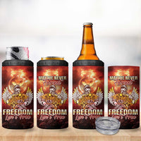 Hawaii Veterans Day 4 in 1 Can Cooler Tumbler May We Never Forget Freedom Isn't Free LT05 - Polynesian Pride