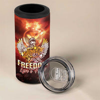 Hawaii Veterans Day 4 in 1 Can Cooler Tumbler May We Never Forget Freedom Isn't Free LT05 - Polynesian Pride