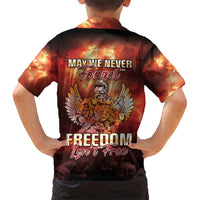 Hawaii Veterans Day Kid Hawaiian Shirt May We Never Forget Freedom Isn't Free LT05 - Polynesian Pride