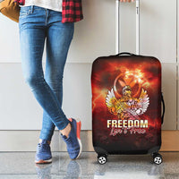 Hawaii Veterans Day Luggage Cover May We Never Forget Freedom Isn't Free LT05 - Polynesian Pride