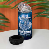 Federated States of Micronesia Veterans Day 4 in 1 Can Cooler Tumbler May We Never Forget Freedom Isn't Free LT05 - Polynesian Pride