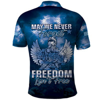 Federated States of Micronesia Veterans Day Polo Shirt May We Never Forget Freedom Isn't Free LT05 - Polynesian Pride
