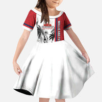 Wallis and Futuna Armistice Day Family Matching Off Shoulder Maxi Dress and Hawaiian Shirt Lest We Forget Flag Style