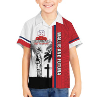 Wallis and Futuna Armistice Day Hawaiian Shirt Lest We Forget Flag Style LT05 - Polynesian Pride