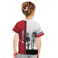 Wallis and Futuna Armistice Day Kid T Shirt Lest We Forget Flag Style LT05 - Polynesian Pride