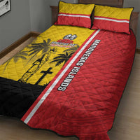 Marquesas Islands Armistice Day Quilt Bed Set Lest We Forget Flag Style