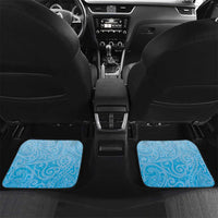 Personalised Malampa Fiji Day Car Mats Tribal Pattern With Tropical Flowers - Polynesian Pride