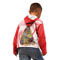 Personalized Happy Boxing Day Kid Hoodie Polynesian Gift Boxes Christmas Tree LT05 - Polynesian Pride