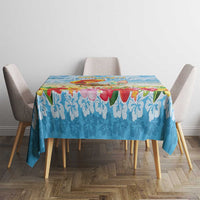 Hawaii Funny Thanksgiving Tablecloth Thankful From The Beach