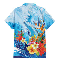 Polynesia Humpback Whale Family Matching Mermaid Dress and Hawaiian Shirt Ocean Style
