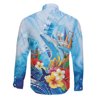 Polynesia Humpback Whale Family Matching Mermaid Dress and Hawaiian Shirt Ocean Style