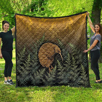 New Zealand Kiwi Bird Quilt Silver Fern Mix Maori Pattern LT05 - Polynesian Pride