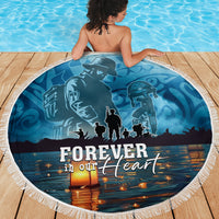 Hawaii Memorial Day Lantern Floating Beach Blanket Always In Our Hearts