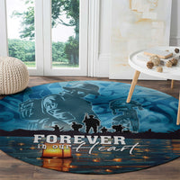 Hawaii Memorial Day Lantern Floating Round Carpet Always In Our Hearts LT05 - Polynesian Pride