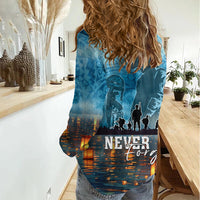 Hawaii Memorial Day Lantern Floating Women Casual Shirt Always In Our Hearts