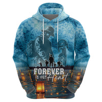 Hawaii Memorial Day Lantern Floating Zip Hoodie Always In Our Hearts LT05 - Polynesian Pride