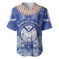 Marshall Islands Jemenei Day Baseball Jersey Polynesian Tribal Tattoo Seashell Necklace