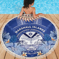 Marshall Islands Jemenei Day Beach Blanket Polynesian Tribal Tattoo Seashell Necklace