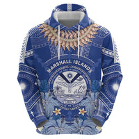 Marshall Islands Jemenei Day Hoodie Polynesian Tribal Tattoo Seashell Necklace