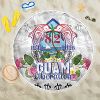 Guam Chamorro Liberation Day Beach Blanket 82nd Anniversary LT05 One Size 150cm White - Polynesian Pride