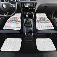 Guam Chamorro Liberation Day Car Mats 82nd Anniversary LT05 Set 4pcs White - Polynesian Pride