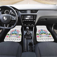Guam Chamorro Liberation Day Car Mats 82nd Anniversary LT05 Set 2pcs - Front White - Polynesian Pride