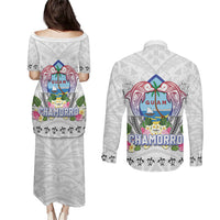 Guam Chamorro Liberation Day Couples Matching Puletasi and Long Sleeve Button Shirt 82nd Anniversary LT05 - Polynesian Pride