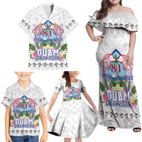 Guam Chamorro Liberation Day Family Matching Off Shoulder Maxi Dress and Hawaiian Shirt 82nd Anniversary LT05 - Polynesian Pride