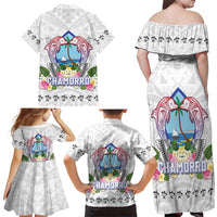 Guam Chamorro Liberation Day Family Matching Off Shoulder Maxi Dress and Hawaiian Shirt 82nd Anniversary LT05 - Polynesian Pride