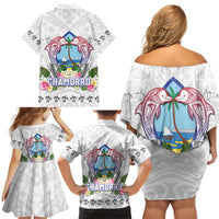 Guam Chamorro Liberation Day Family Matching Off Shoulder Short Dress and Hawaiian Shirt 82nd Anniversary LT05 - Polynesian Pride