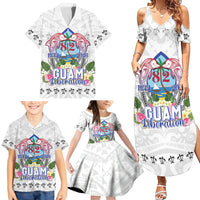 Guam Chamorro Liberation Day Family Matching Summer Maxi Dress and Hawaiian Shirt 82nd Anniversary LT05 - Polynesian Pride
