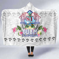 Guam Chamorro Liberation Day Hooded Blanket 82nd Anniversary LT05 One Size White - Polynesian Pride
