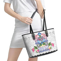 Guam Chamorro Liberation Day Leather Tote Bag 82nd Anniversary LT05 - Polynesian Pride