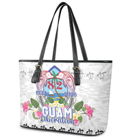 Guam Chamorro Liberation Day Leather Tote Bag 82nd Anniversary LT05 - Polynesian Pride