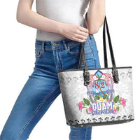 Guam Chamorro Liberation Day Leather Tote Bag 82nd Anniversary LT05 - Polynesian Pride