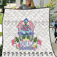 Guam Chamorro Liberation Day Quilt 82nd Anniversary LT05 White - Polynesian Pride
