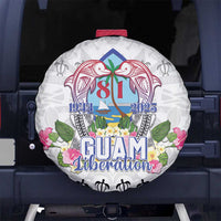 Guam Chamorro Liberation Day Spare Tire Cover 82nd Anniversary LT05 White - Polynesian Pride