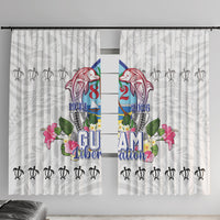 Guam Chamorro Liberation Day Window Curtain 82nd Anniversary LT05 With Hooks White - Polynesian Pride