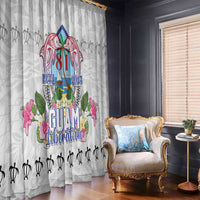 Guam Chamorro Liberation Day Window Curtain 82nd Anniversary LT05 - Polynesian Pride
