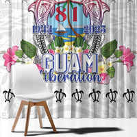 Guam Chamorro Liberation Day Window Curtain 82nd Anniversary LT05 - Polynesian Pride