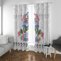 Guam Chamorro Liberation Day Window Curtain 82nd Anniversary LT05 With Grommets White - Polynesian Pride