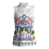 Guam Chamorro Liberation Day Women Sleeveless Polo Shirt 82nd Anniversary LT05 Female White - Polynesian Pride