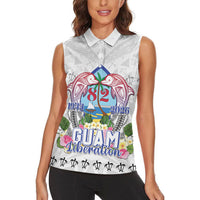 Guam Chamorro Liberation Day Women Sleeveless Polo Shirt 82nd Anniversary LT05 - Polynesian Pride