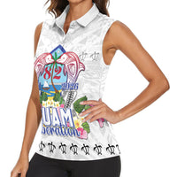 Guam Chamorro Liberation Day Women Sleeveless Polo Shirt 82nd Anniversary LT05 - Polynesian Pride