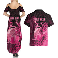 Personalised Cancer Fighter Couples Matching Summer Maxi Dress and Hawaiian Shirt I Beat Cancer LT05 - Polynesian Pride