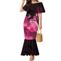 Personalised Cancer Fighter Mermaid Dress I Beat Cancer LT05 Women Pink - Polynesian Pride